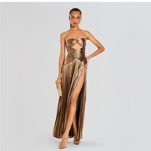 Retrofete Bronze Maxi Dress